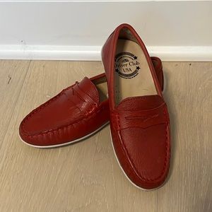 Dressy kids shoes red driver club usa size 11 never worn